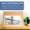 X-Large 26" x 21" Adjustable Wood Art Drawing Board - 6 Angles, Beechwood Construction, Pencil Ledge, 24" T-Square - Ideal for Design, Drafting & Architecture Work